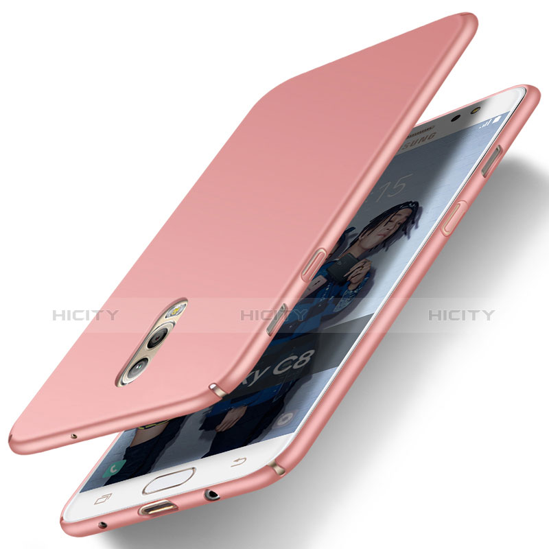 Funda Dura Plastico Rigida Mate para Samsung Galaxy J7 Plus Oro Rosa