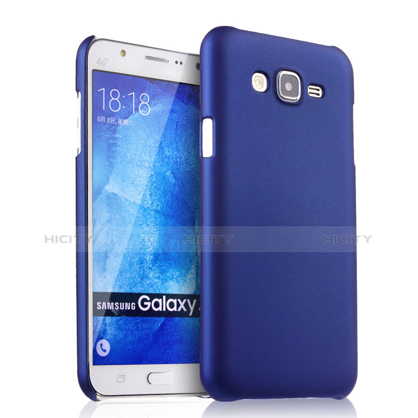 Funda Dura Plastico Rigida Mate para Samsung Galaxy J7 SM-J700F J700H Azul