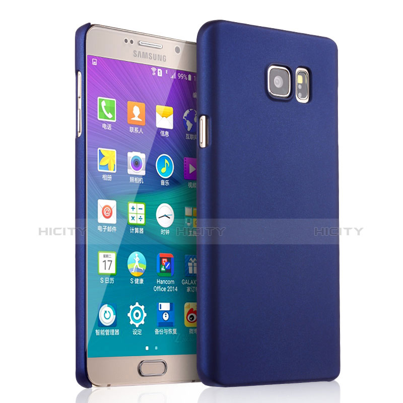 Funda Dura Plastico Rigida Mate para Samsung Galaxy Note 5 N9200 N920 N920F Azul