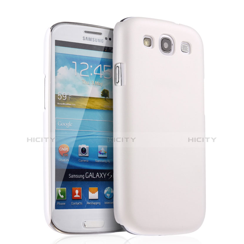 Funda Dura Plastico Rigida Mate para Samsung Galaxy S3 4G i9305 Blanco