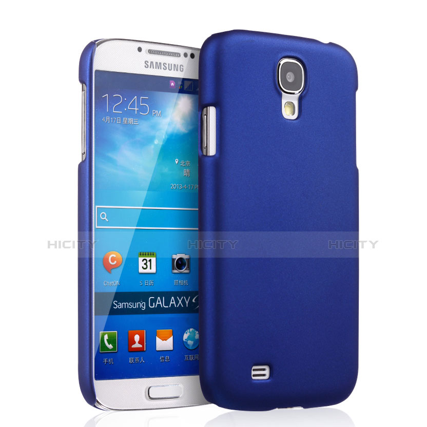 Funda Dura Plastico Rigida Mate para Samsung Galaxy S4 i9500 i9505 Azul