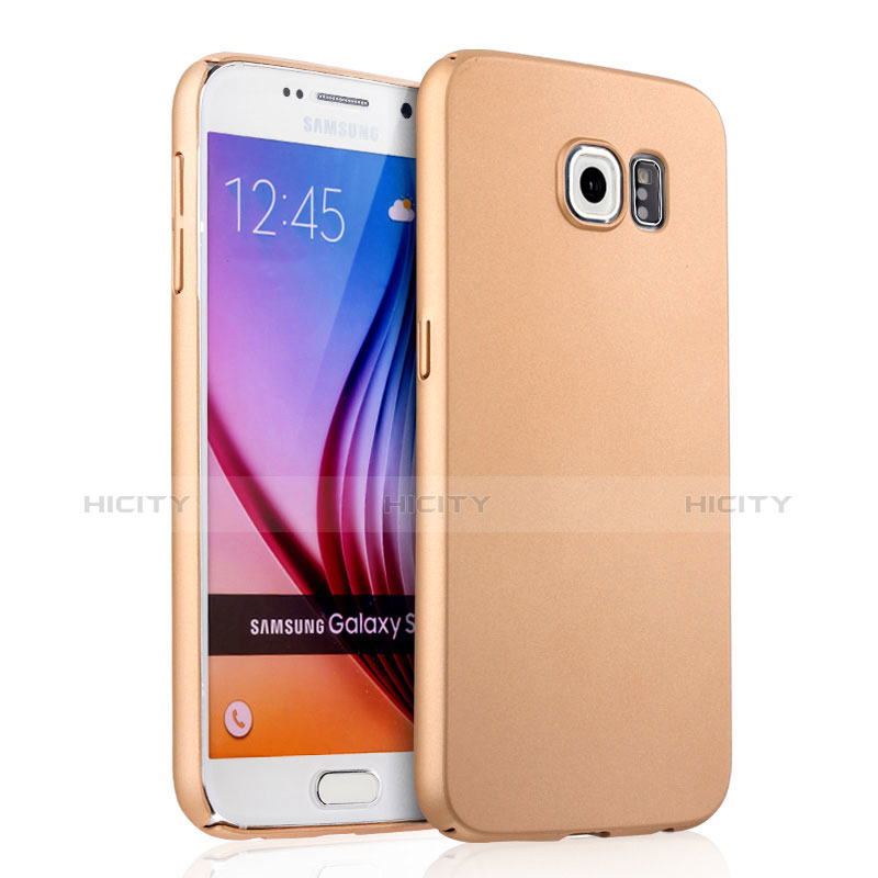 Funda Dura Plastico Rigida Mate para Samsung Galaxy S6 Duos SM-G920F G9200 Oro