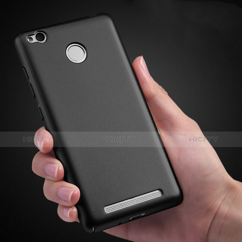 Funda Dura Plastico Rigida Mate para Xiaomi Redmi 3S Prime Negro