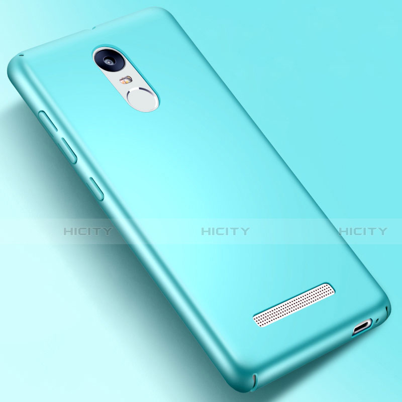 Funda Dura Plastico Rigida Mate para Xiaomi Redmi Note 3 Azul Cielo