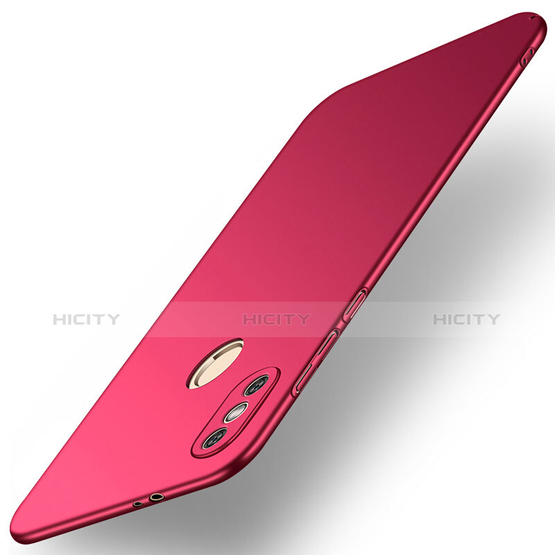 Funda Dura Plastico Rigida Mate para Xiaomi Redmi Note 5 AI Dual Camera Rojo