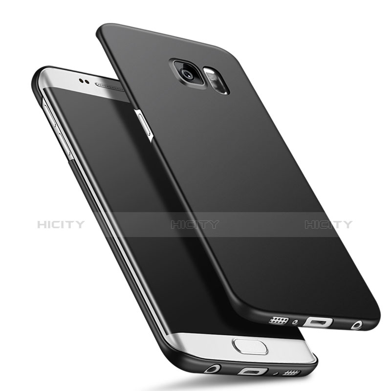 Funda Dura Plastico Rigida Mate Q02 para Samsung Galaxy S6 Edge+ Plus SM-G928F Negro