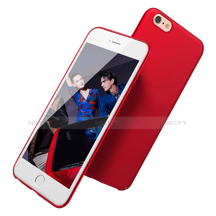 Funda Dura Plastico Rigida Mate Q03 para Apple iPhone 8 Rojo