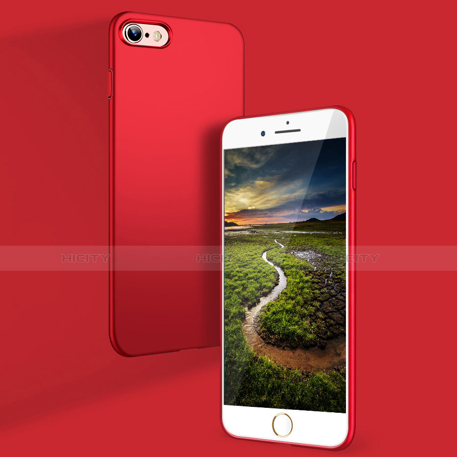 Funda Dura Plastico Rigida Mate Q03 para Apple iPhone SE3 ((2022)) Rojo