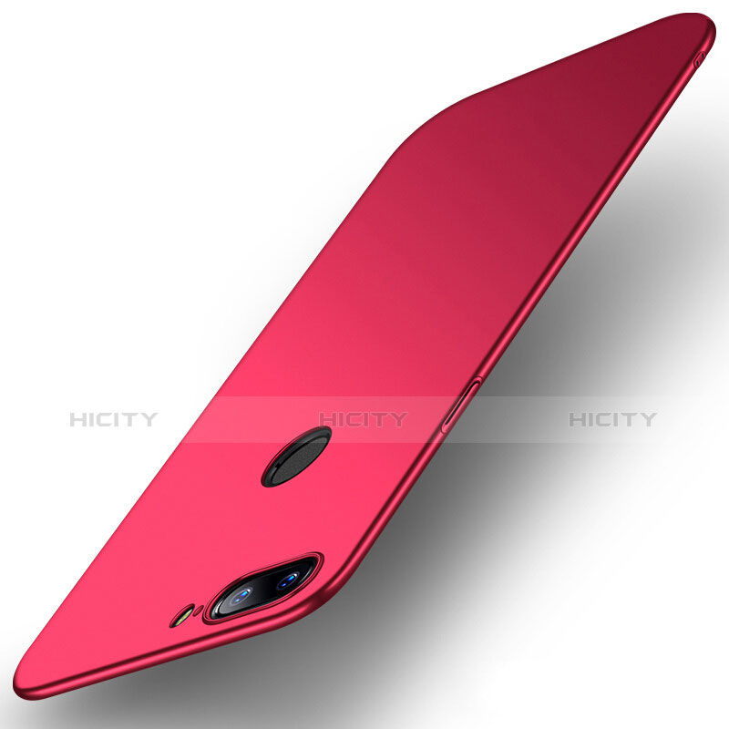 Funda Dura Plastico Rigida Mate R02 para OnePlus 5T A5010 Rojo