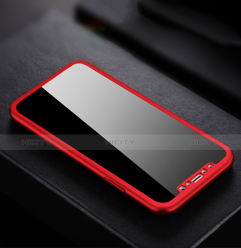 Funda Dura Plastico Rigida Mate S02 para Apple iPhone Xs Max Rojo