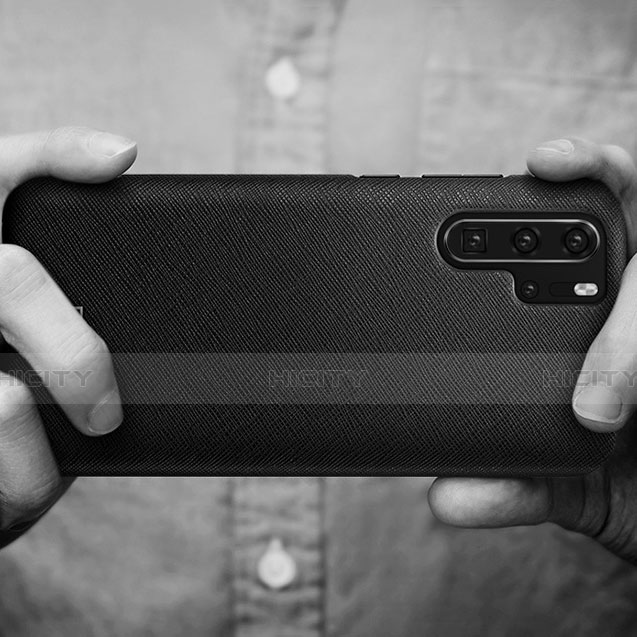 Funda Dura Plastico Rigida Mate Twill para Huawei P30 Pro Negro