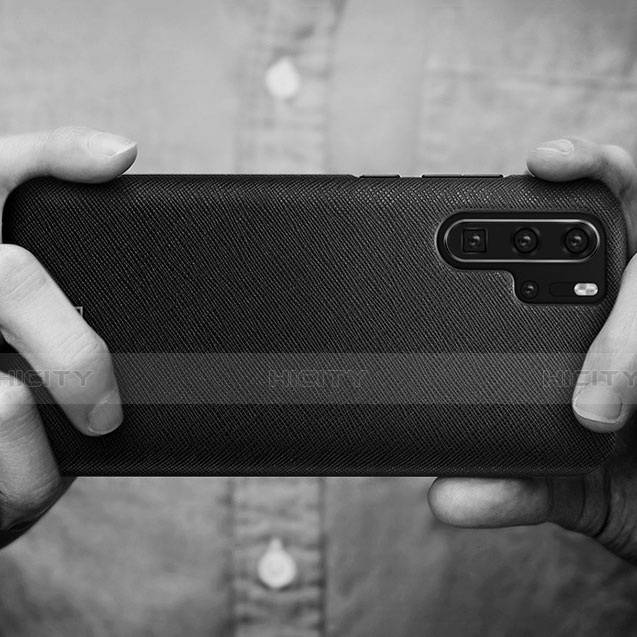 Funda Dura Plastico Rigida Mate Twill para Huawei P30 Pro New Edition Negro