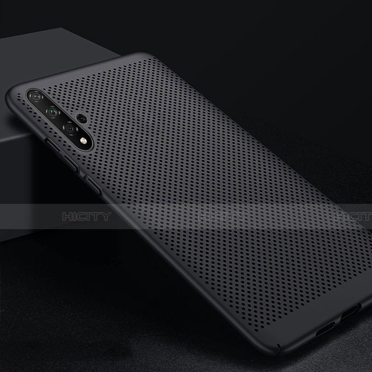 Funda Dura Plastico Rigida Perforada para Huawei Honor 20 Negro