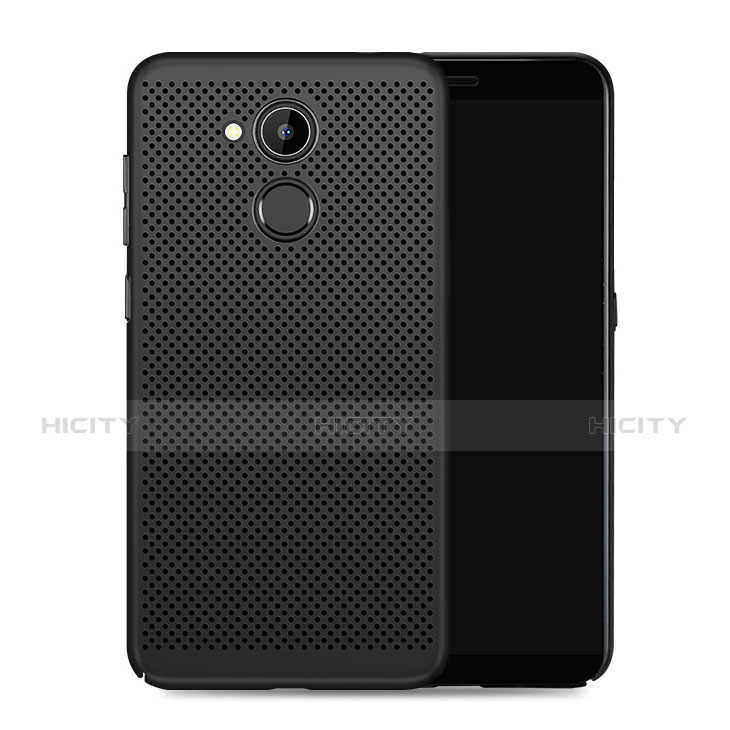 Funda Dura Plastico Rigida Perforada para Huawei Honor V9 Play Negro