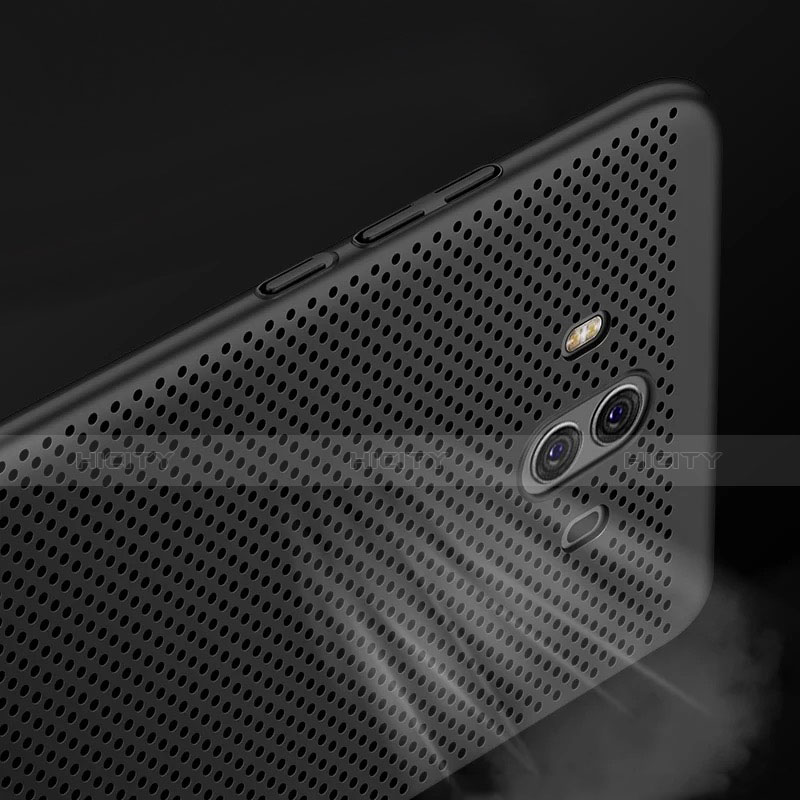 Funda Dura Plastico Rigida Perforada para Huawei Mate 10 Negro