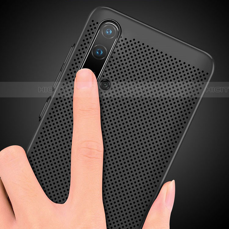 Funda Dura Plastico Rigida Perforada para Huawei Nova 5T Negro