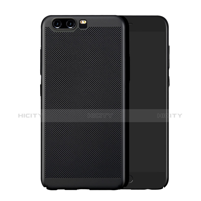 Funda Dura Plastico Rigida Perforada para Huawei P10 Plus Negro