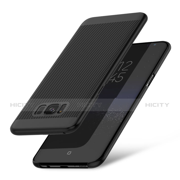 Funda Dura Plastico Rigida Perforada para Samsung Galaxy S8 Plus Negro