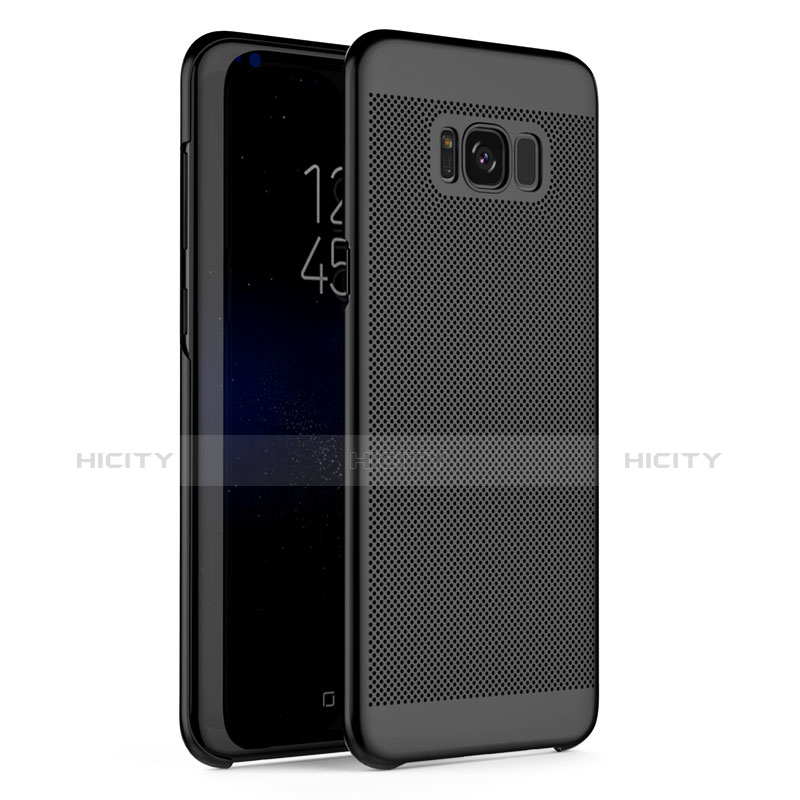 Funda Dura Plastico Rigida Perforada para Samsung Galaxy S8 Plus Negro