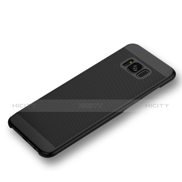 Funda Dura Plastico Rigida Perforada para Samsung Galaxy S8 Plus Negro