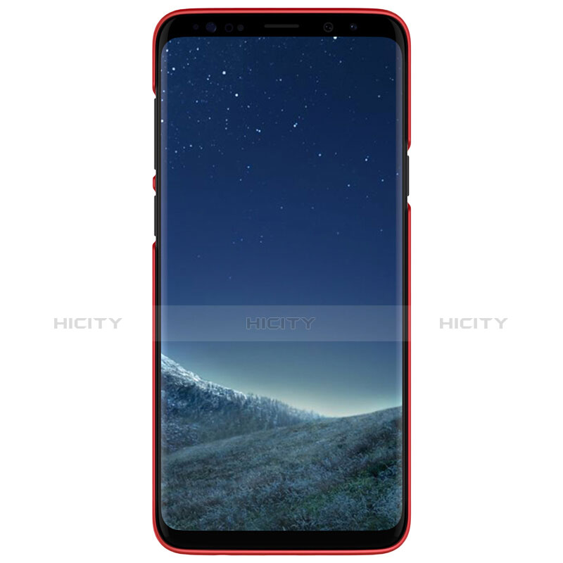 Funda Dura Plastico Rigida Perforada para Samsung Galaxy S9 Plus Rojo