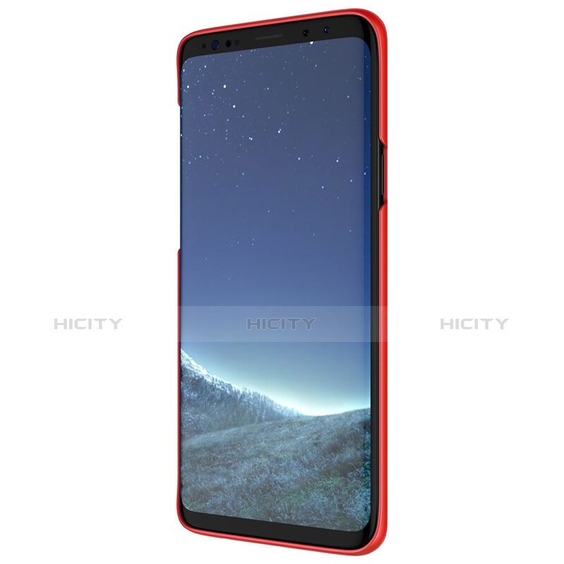 Funda Dura Plastico Rigida Perforada para Samsung Galaxy S9 Plus Rojo