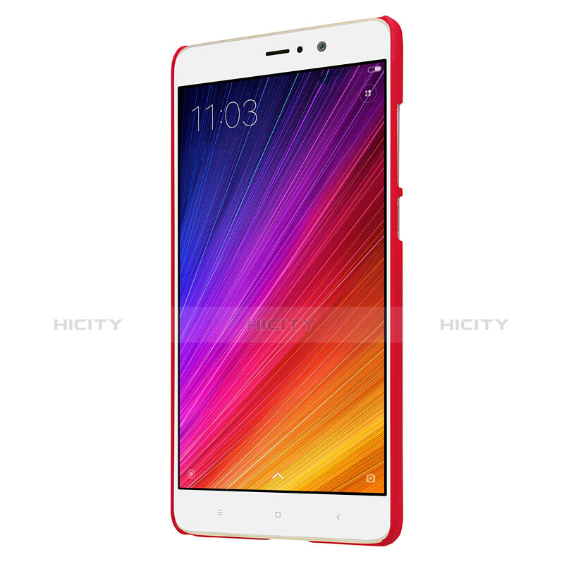 Funda Dura Plastico Rigida Perforada para Xiaomi Mi 5S Plus Rojo