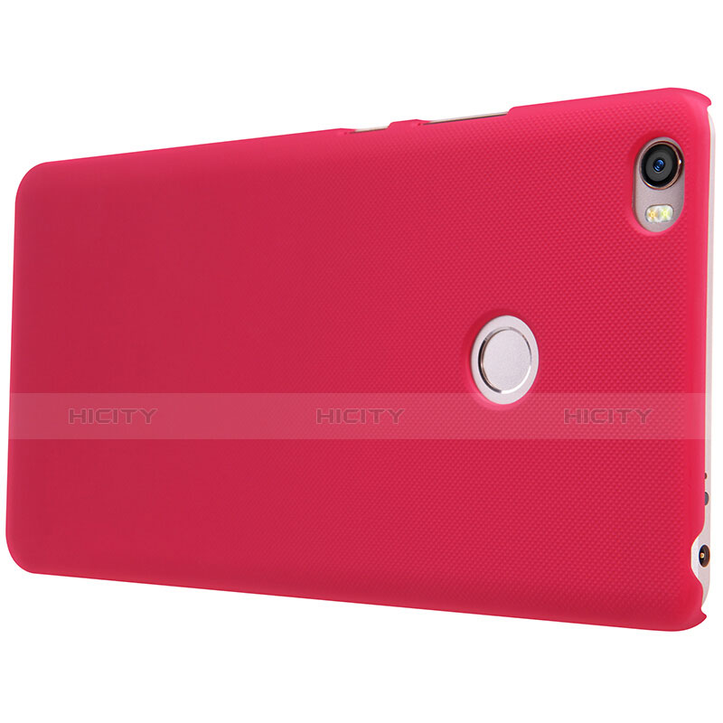 Funda Dura Plastico Rigida Perforada para Xiaomi Mi Max Rojo