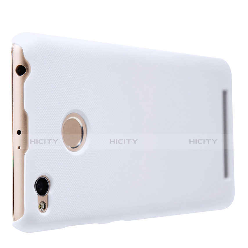Funda Dura Plastico Rigida Perforada para Xiaomi Redmi 3S Blanco