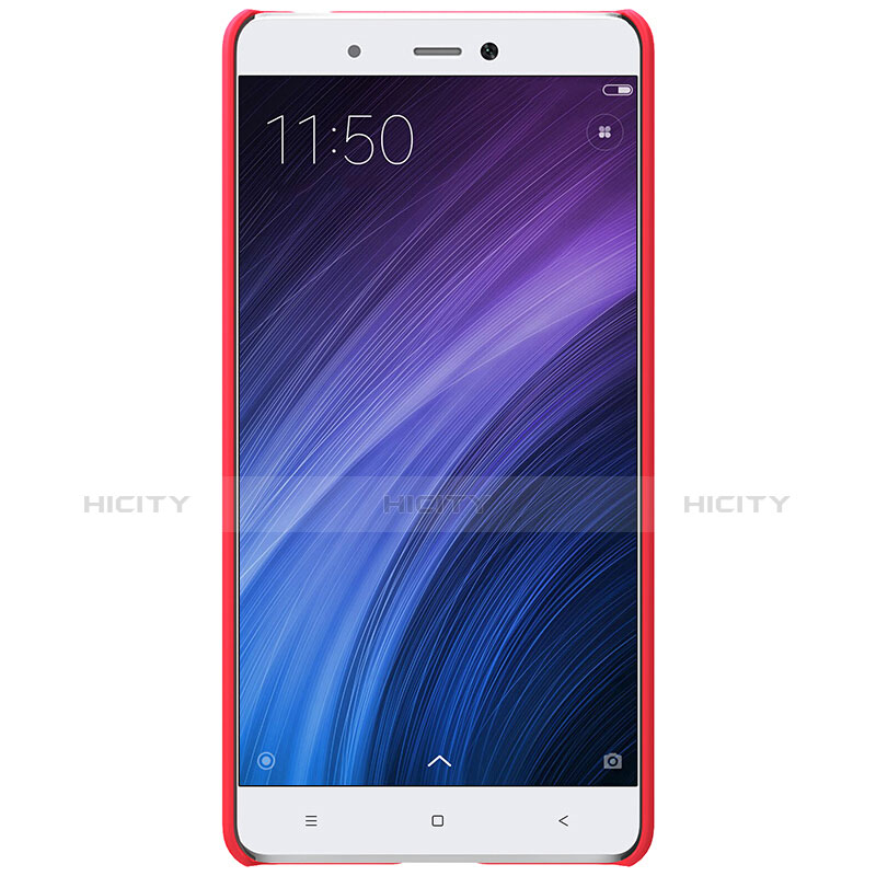 Funda Dura Plastico Rigida Perforada para Xiaomi Redmi 4 Prime High Edition Rojo