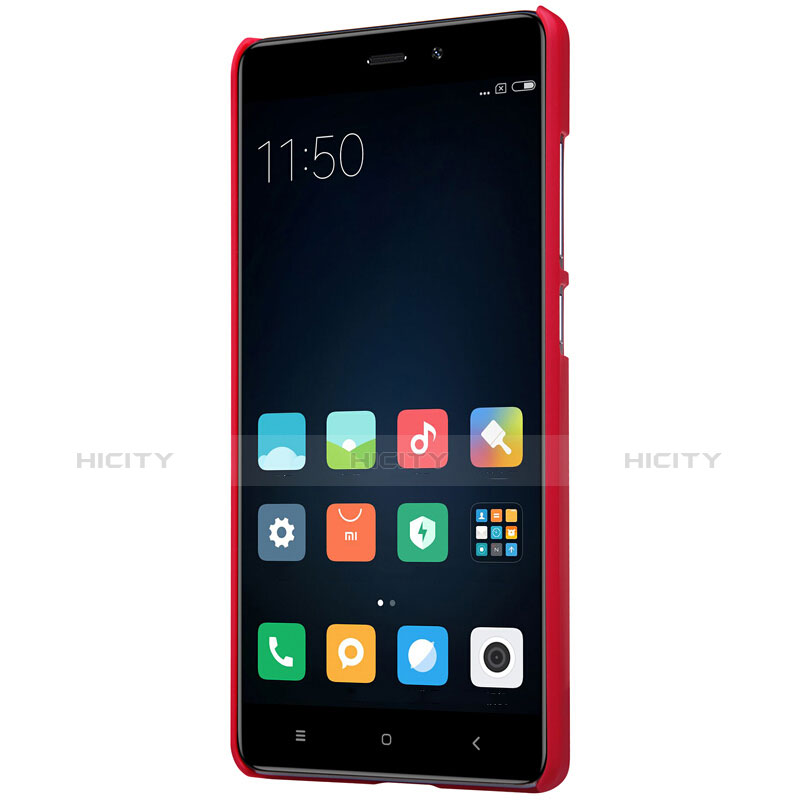 Funda Dura Plastico Rigida Perforada para Xiaomi Redmi 4 Standard Edition Rojo