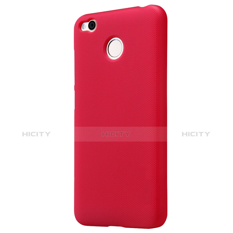 Funda Dura Plastico Rigida Perforada para Xiaomi Redmi 4X Rojo