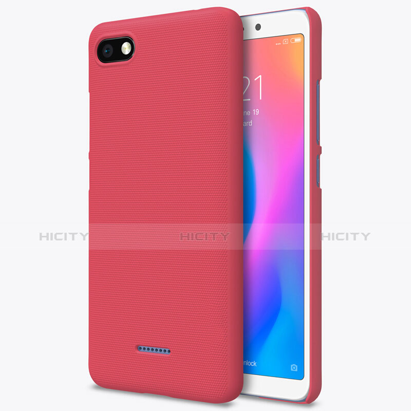 Funda Dura Plastico Rigida Perforada para Xiaomi Redmi 6A Rojo