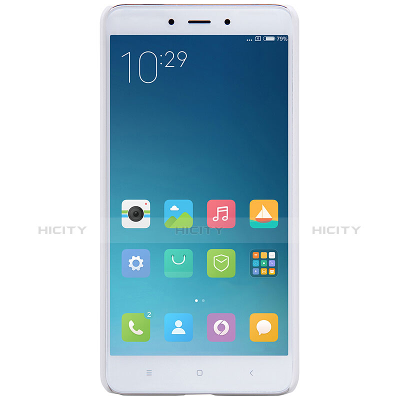 Funda Dura Plastico Rigida Perforada para Xiaomi Redmi Note 4 Blanco