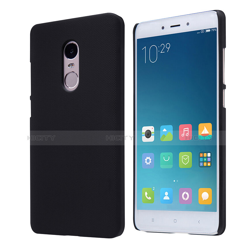 Funda Dura Plastico Rigida Perforada para Xiaomi Redmi Note 4 Negro