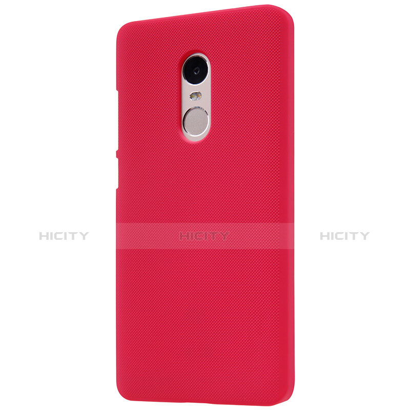 Funda Dura Plastico Rigida Perforada para Xiaomi Redmi Note 4X High Edition Rojo