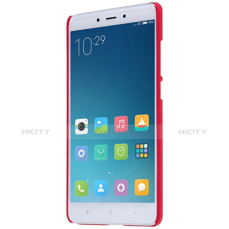Funda Dura Plastico Rigida Perforada para Xiaomi Redmi Note 4X High Edition Rojo