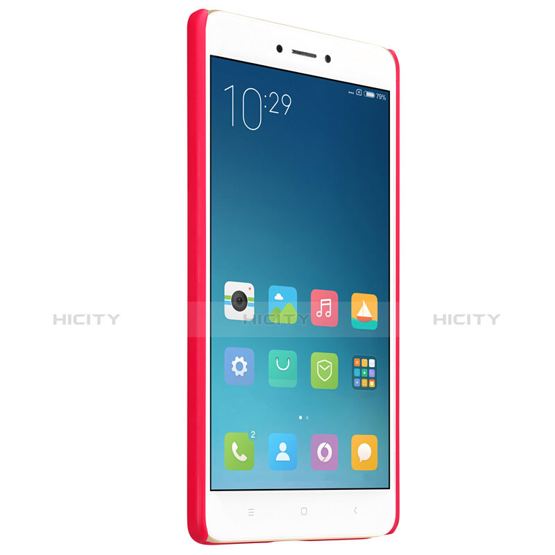 Funda Dura Plastico Rigida Perforada para Xiaomi Redmi Note 4X Rojo