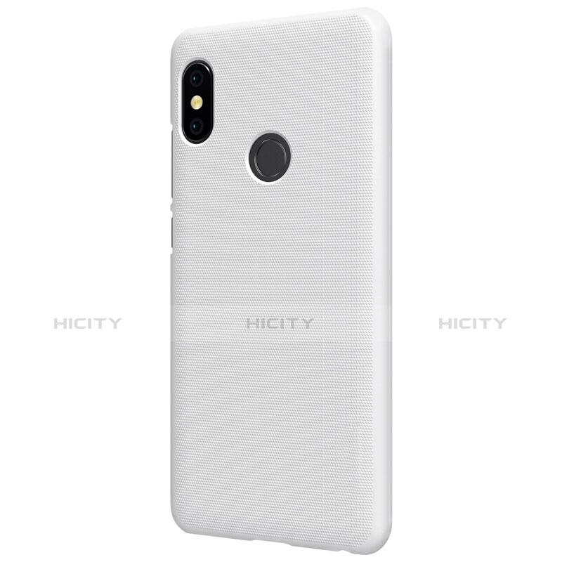 Funda Dura Plastico Rigida Perforada para Xiaomi Redmi Note 5 AI Dual Camera Blanco