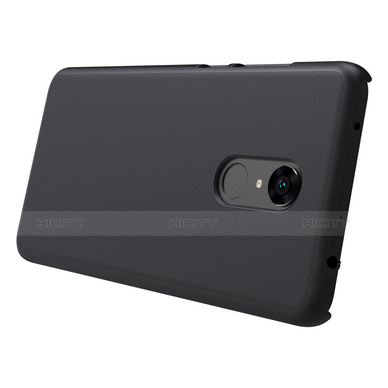 Funda Dura Plastico Rigida Perforada para Xiaomi Redmi Note 5 Indian Version Negro