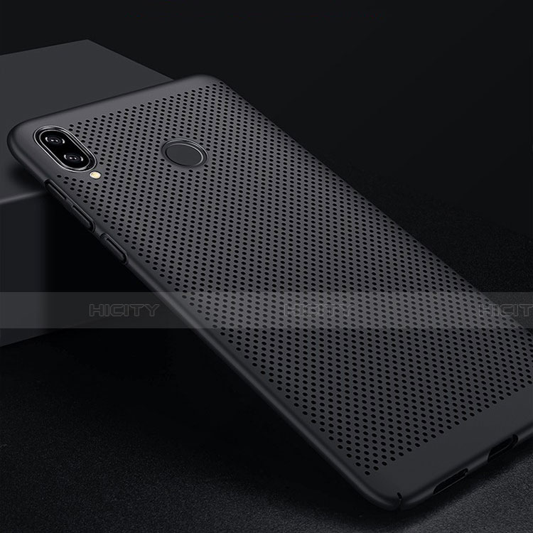 Funda Dura Plastico Rigida Perforada para Xiaomi Redmi Note 7 Negro