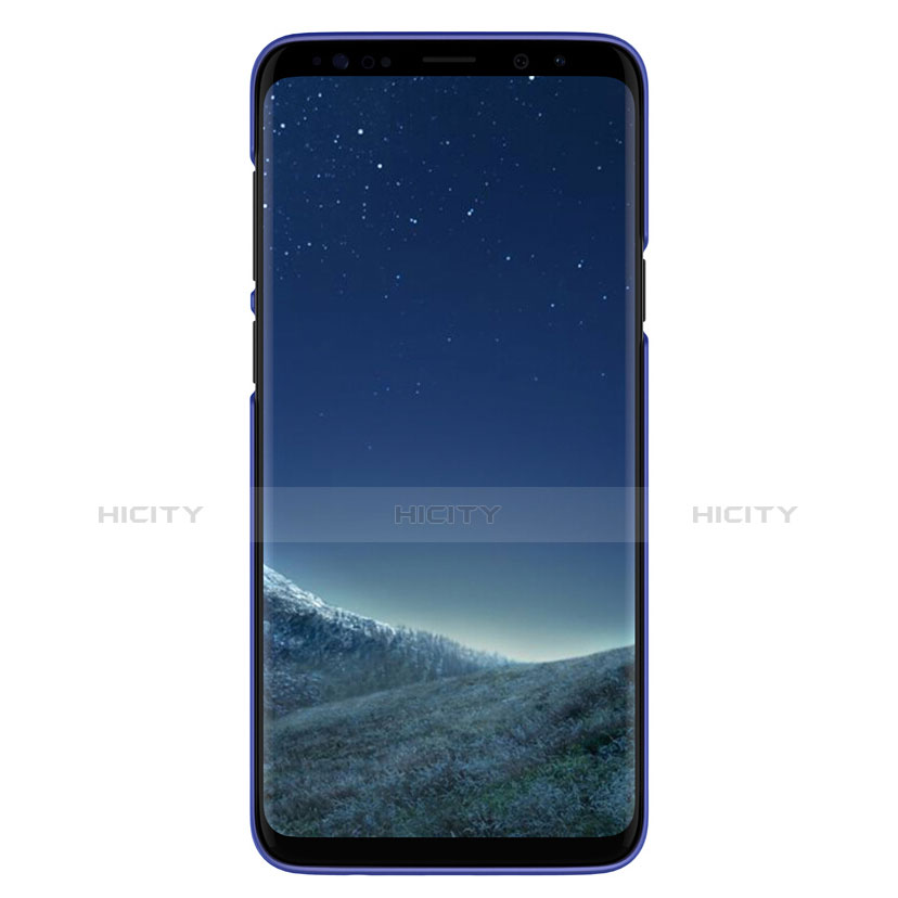 Funda Dura Plastico Rigida Perforada R01 para Samsung Galaxy S9 Plus Azul