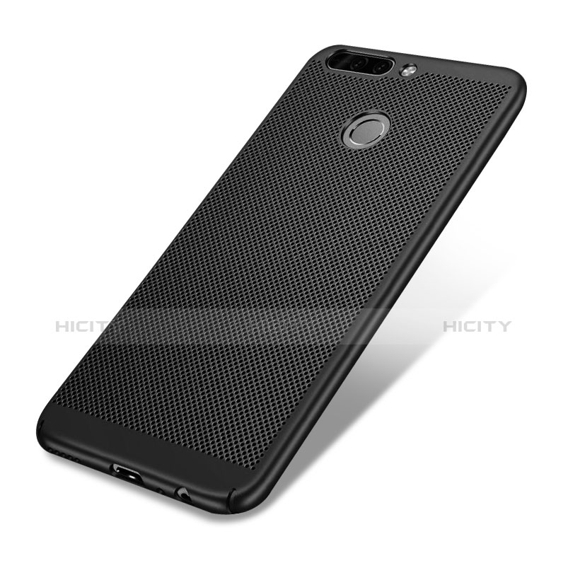 Funda Dura Plastico Rigida Perforada W01 para Huawei Honor V9 Negro