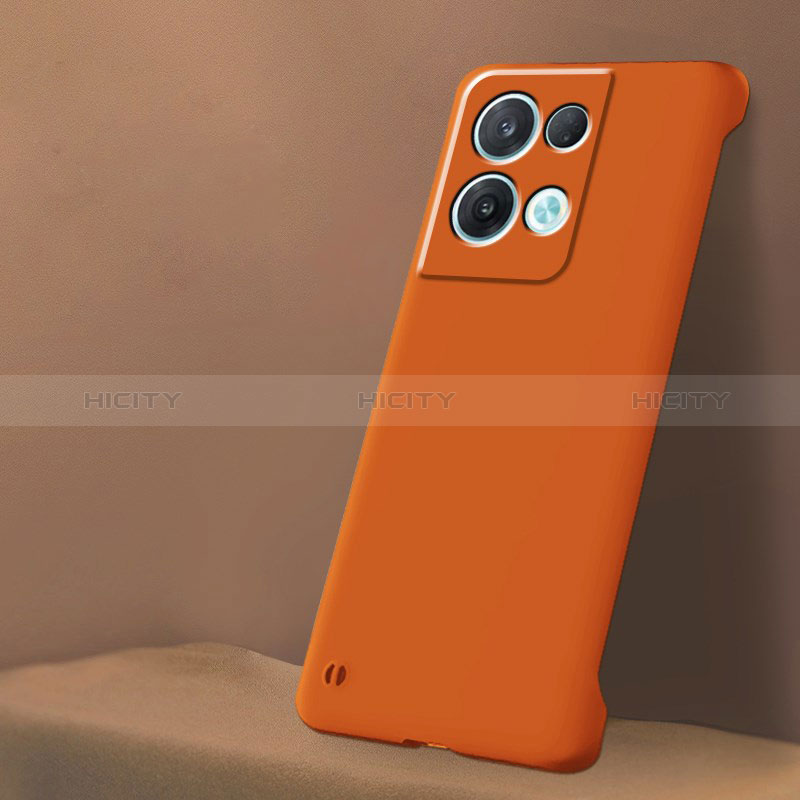 Funda Dura Plastico Rigida Sin Marco Carcasa Mate P01 para Xiaomi Redmi Note 13 5G Naranja