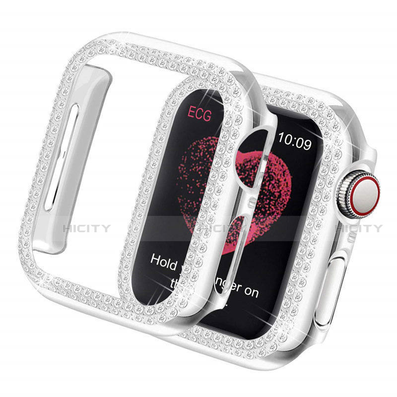 Funda Dura Rigida Lujo Diamante Brillante para Apple iWatch 5 44mm