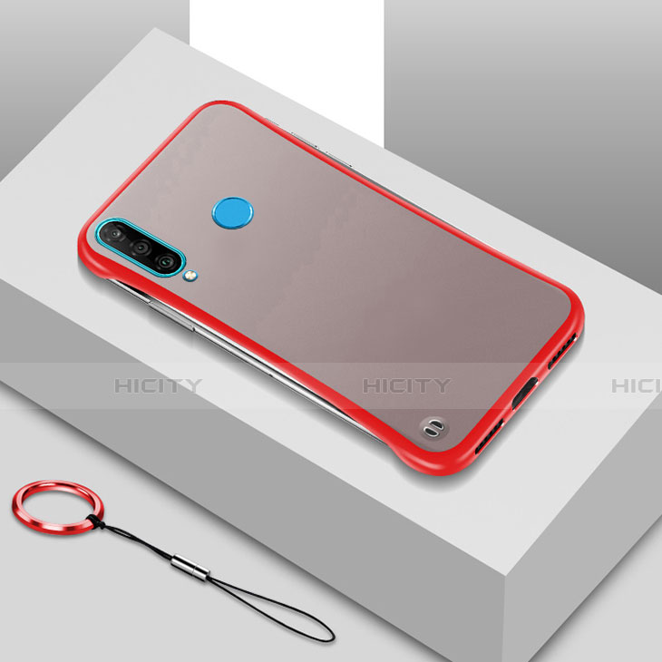 Funda Dura Ultrafina Carcasa Transparente Mate H01 para Huawei P30 Lite Rojo