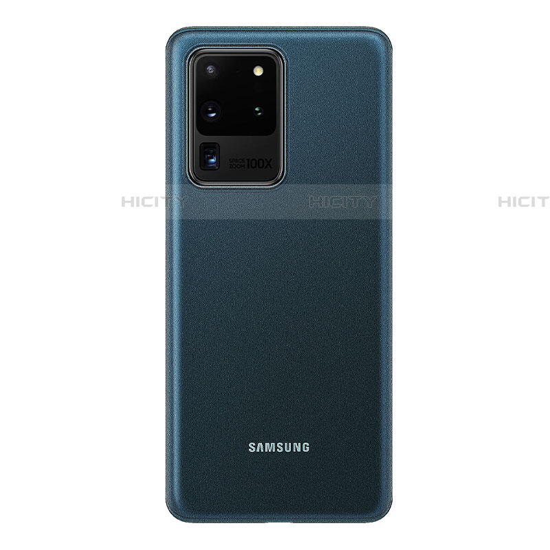 Funda Dura Ultrafina Carcasa Transparente Mate H01 para Samsung Galaxy S20 Ultra 5G Azul