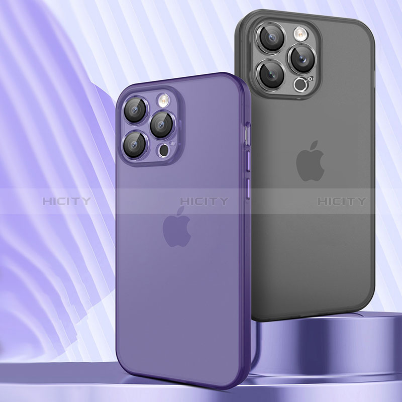Funda Dura Ultrafina Carcasa Transparente Mate QC para Apple iPhone 14 Pro