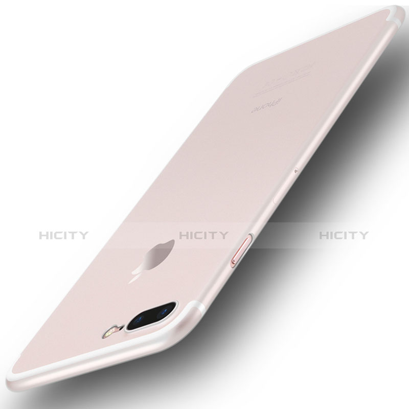 Funda Dura Ultrafina Carcasa Transparente Mate U01 para Apple iPhone 8 Plus Blanco