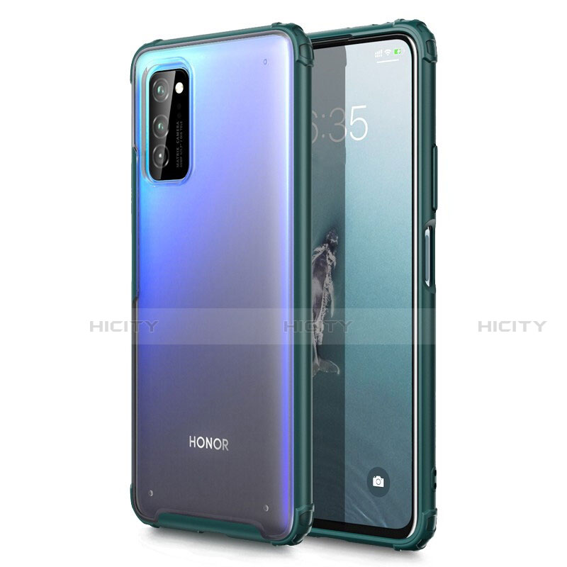 Funda Dura Ultrafina Carcasa Transparente Mate U01 para Huawei Honor View 30 5G Verde